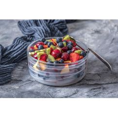 Салатник d 15 см, h 5 см, стекло, серия Asos, цвет белый, ArdaCam