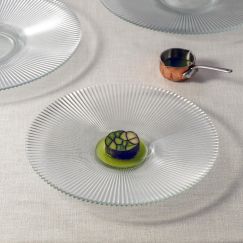 Тарелка d 26,5 см, h 3 см, стекло, серия Aria, ArdaCam