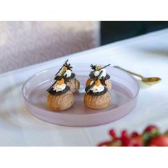 Тарелка d 21 см, h 2,5 см, стекло, серия Asos, ArdaCam