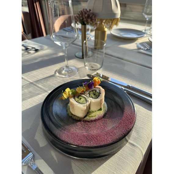 Салатник d 21 см, h 4,5 см, стекло, серия Hollow, цвет бело-черный, ArdaCam, изображение 3