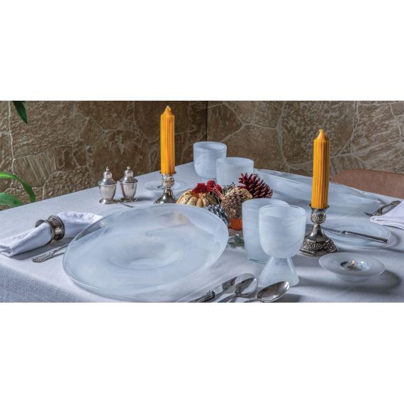 Тарелка d 21 см, h 6 см, стекло, серия Ola, цвет белый, ArdaCam, изображение 3