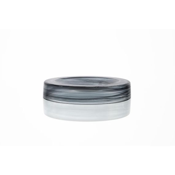 Салатник d 21 см, h 4,5 см, стекло, серия Hollow, цвет бело-черный, ArdaCam, изображение 4