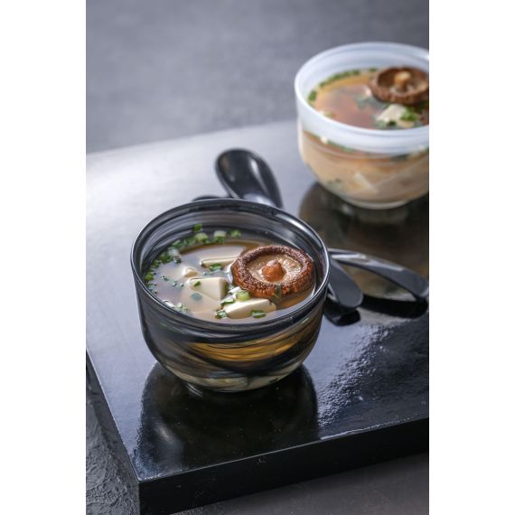 Салатник d 11,5 см, h 8 см, стекло, серия Tokyo, цвет черно-белый, ArdaCam