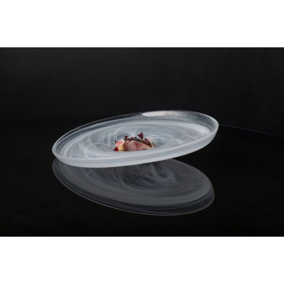 Тарелка d 21 см, h 6 см, стекло, серия Ola, цвет белый, ArdaCam, изображение 2