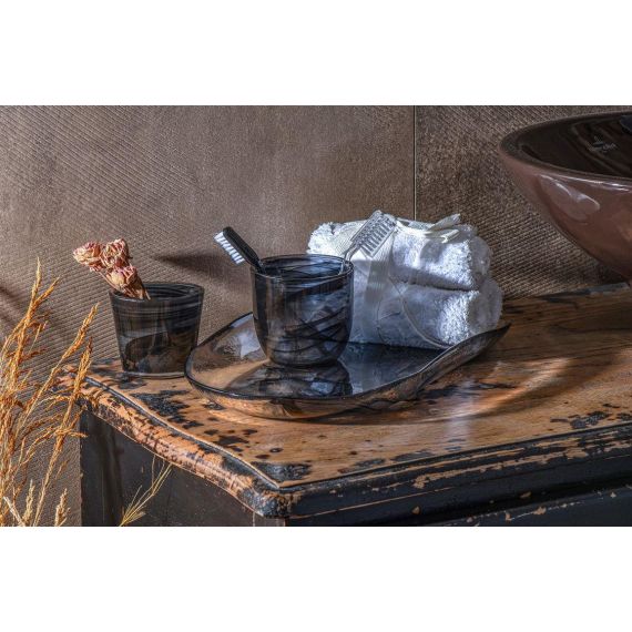 Тарелка овальная 27,5x14,5 см, h 2,5 см, стекло, серия Atlas, цвет бело-черный, ArdaCam, изображение 6 Тарелка овальная 27,5x14,5 см, h 2,5 см, стекло, серия Atlas, цвет бело-черный, ArdaCam, изображение 6