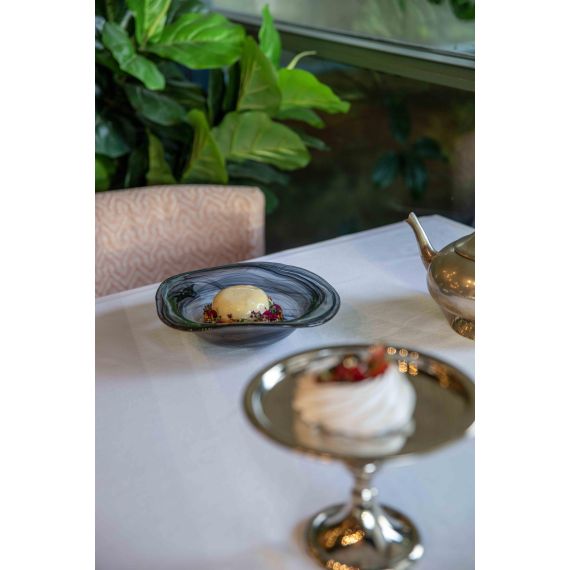 Тарелка глубокая d 21 см, h 5 см, стекло, серия Helix, цвет черно-белый, ArdaCam, изображение 4 Тарелка глубокая d 21 см, h 5 см, стекло, серия Helix, цвет черно-белый, ArdaCam, изображение 4