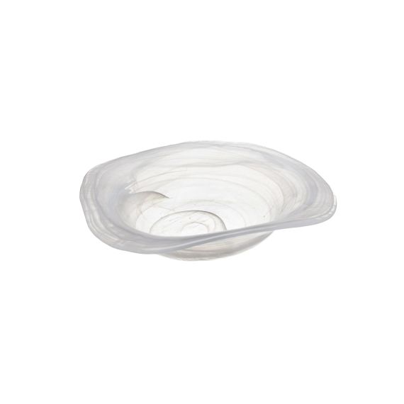 Тарелка глубокая d 21 см, h 5 см, стекло, серия Helix, цвет белый, ArdaCam