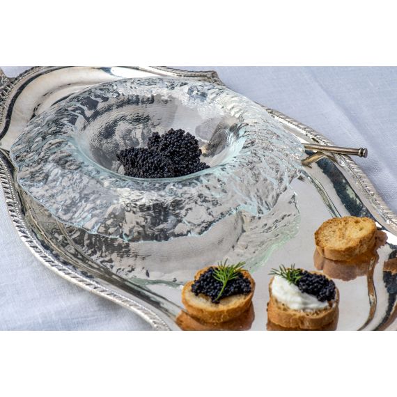 Тарелка для пасты d 25 см, h 5 см, стекло, серия Io, цвет прозрачный, ArdaCam