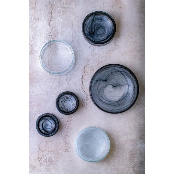 Салатник d 21 см, h 4,5 см, стекло, серия Hollow, цвет белый, ArdaCam, изображение 4